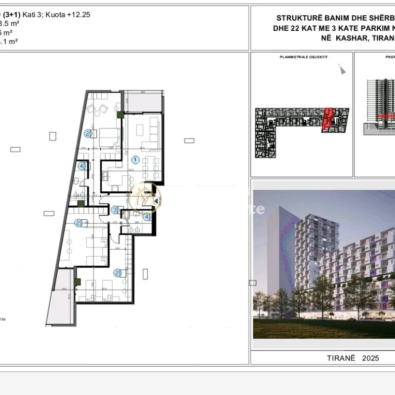 Shitje | Apartament 3 + 1 | Astir | 1 €