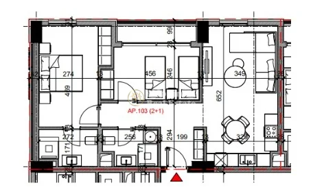 Shitje | Apartament 2 + 1 | Rruga Bardhyl | 236880 €