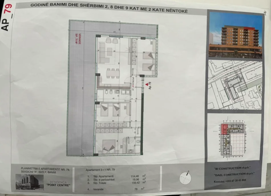 Shitje | Apartament 3 + 1 | Kamez | 195000 €