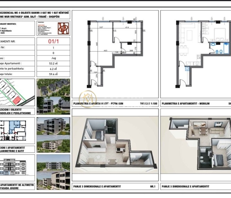 Shitje | Apartament 2 + 1 | Rruga Dalip Topi | 151200 € 4