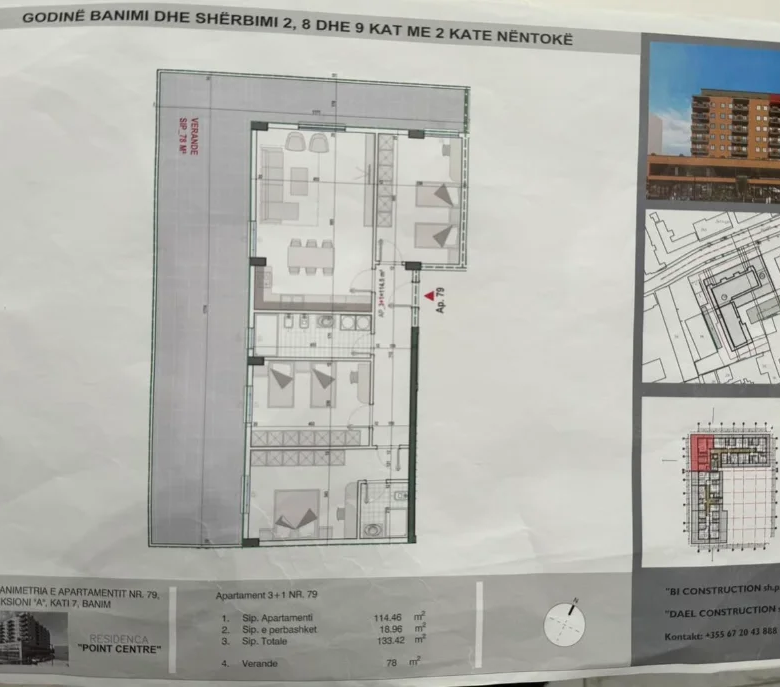 Shitje | Apartament 3 + 1 | Kamez | 195000 €