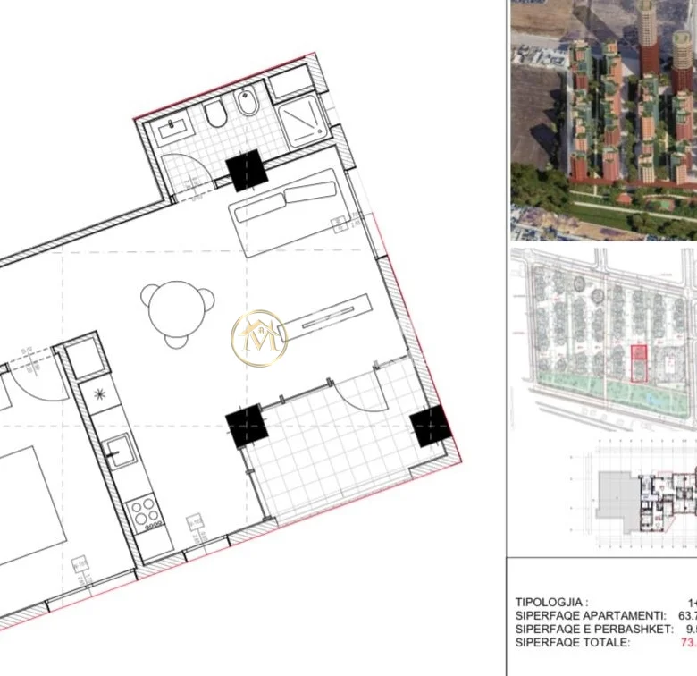 Shitje | Apartament 1 + 1 | Astir, River Park Residence | 84000 € 1
