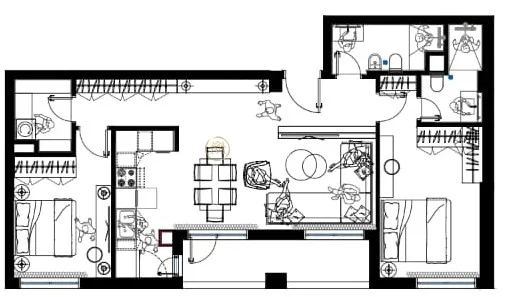Shitje | Apartament 2 + 1 | Fresku | 163850 €
