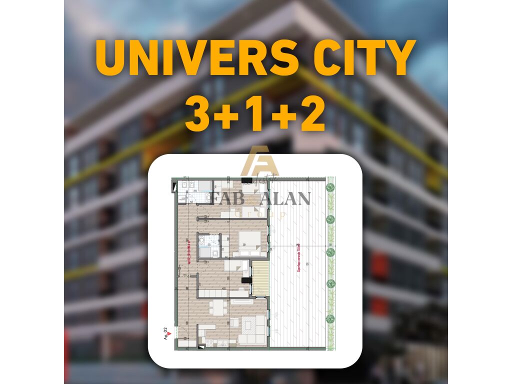 TEK UNIVERS CITY 3+1+2 PER SHITJE! 1