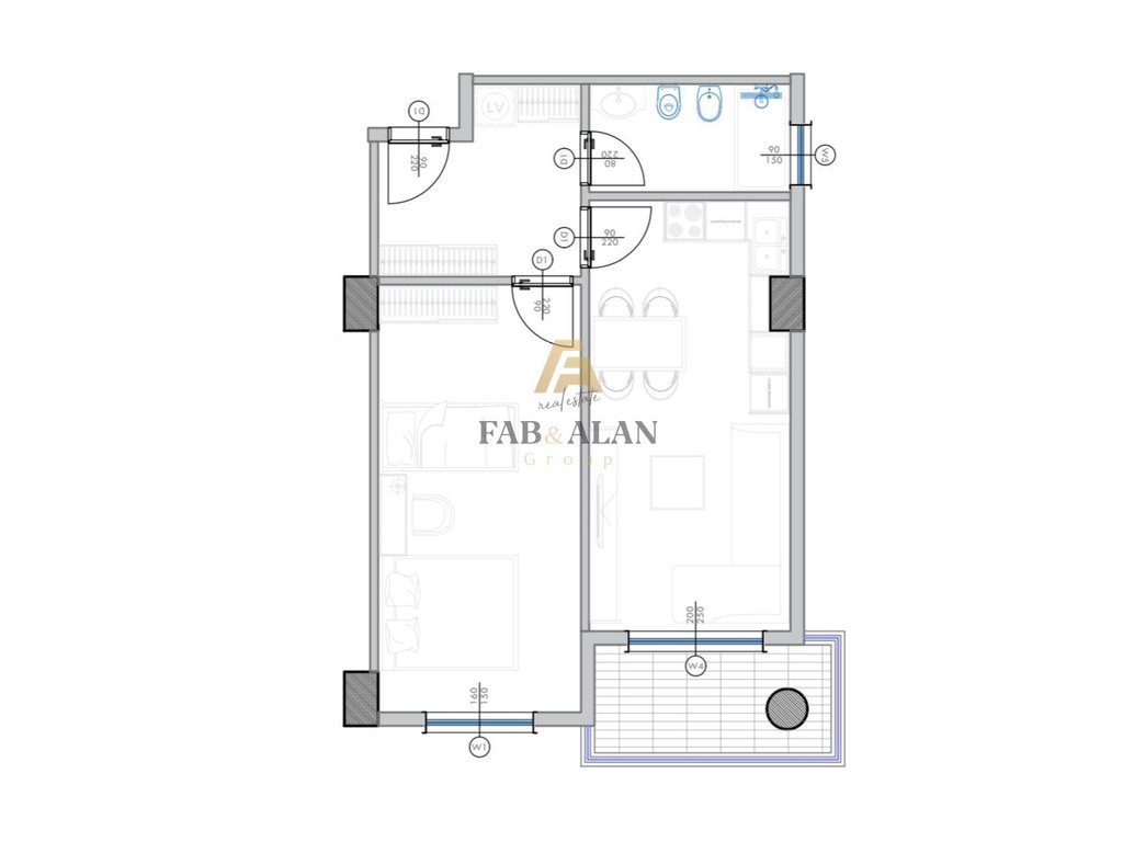 TEK "VM RESORT" GOLEM APARTAMENT 1+1 PER SHITJE! 4