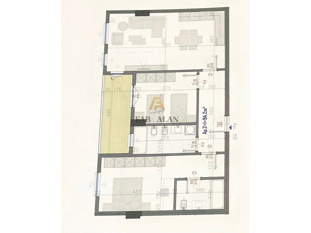 TEK PRIAM RESIDENCE NE KAMEZ APARTAMENT 2+1+2 PER SHITJE! 3