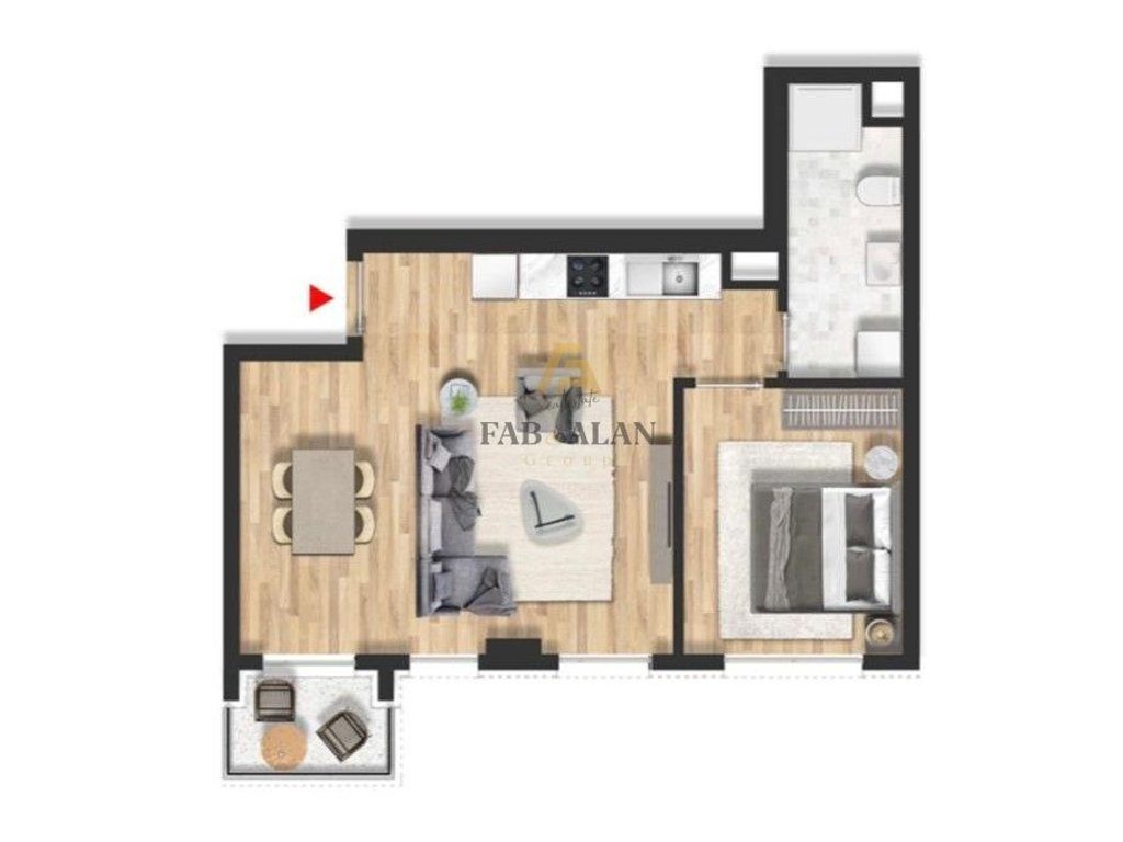 TEK ADRIATIC GARDEN RESIDENCES NE GOLEM APARTAMENT 1+1 PER SHITJE! 3