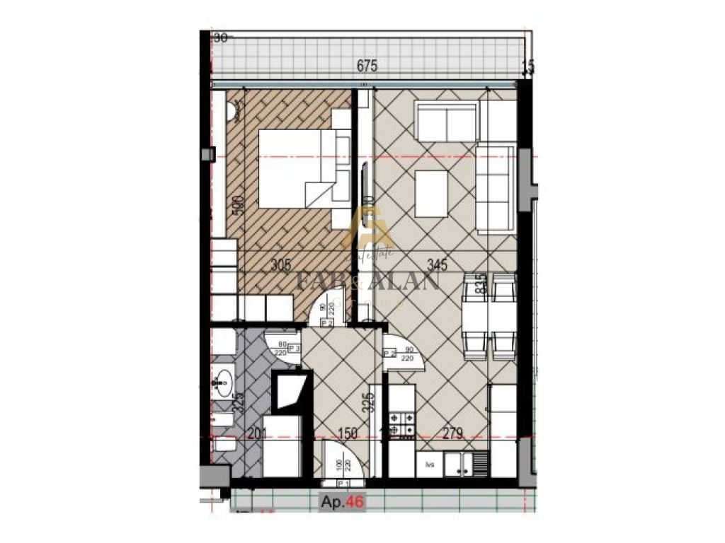APARTAMENT 1+1 PER SHITJE TEK RRUGA E DIBRES ! 1