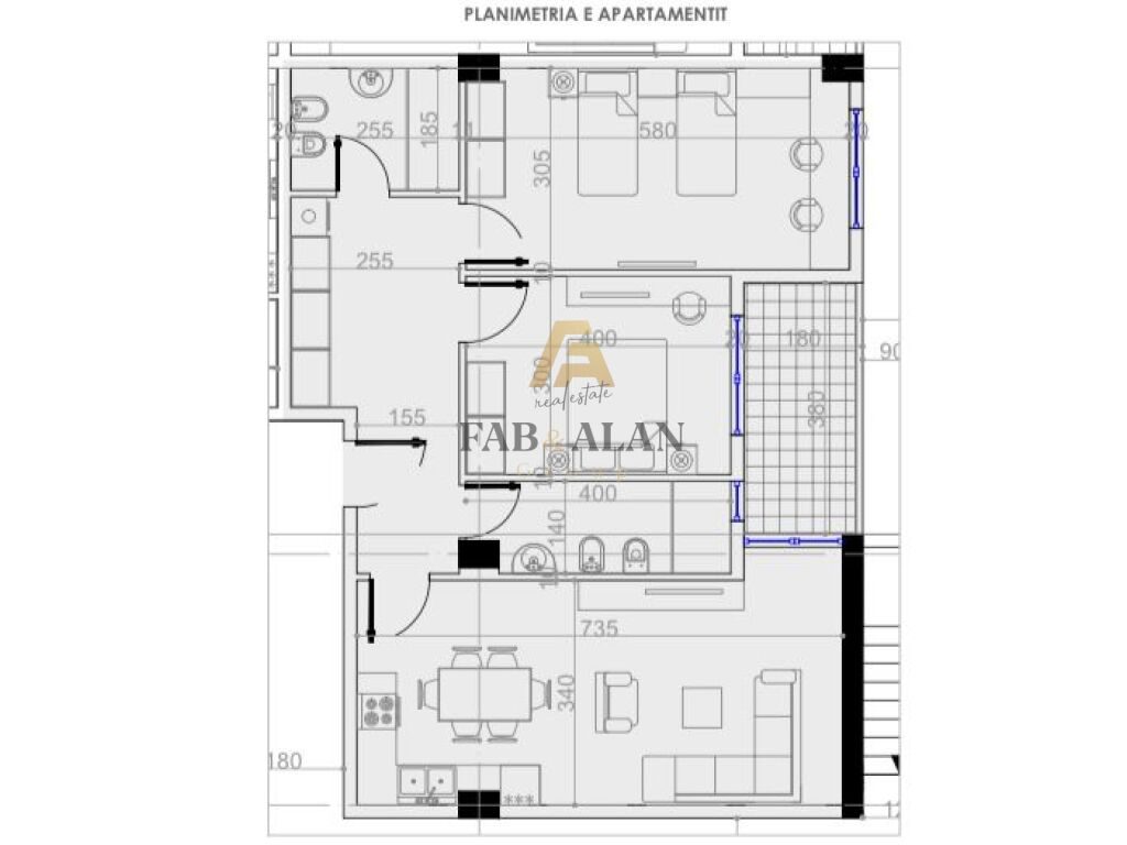 OFROJME APARTAMENTE 2+1+2 PER SHITJE NE FUND TE BULEVARDIT TE RI NE PASKUQAN! 3