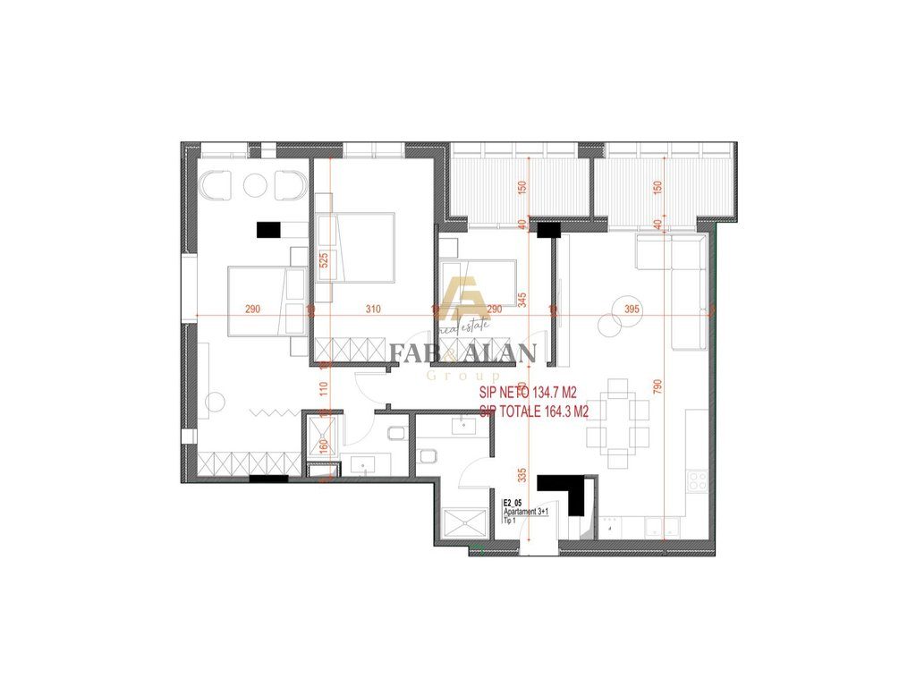 TEK MORINA PALACE NE DRIMADHE APARTAMENT 3+1+2 PER SHITJE! 3