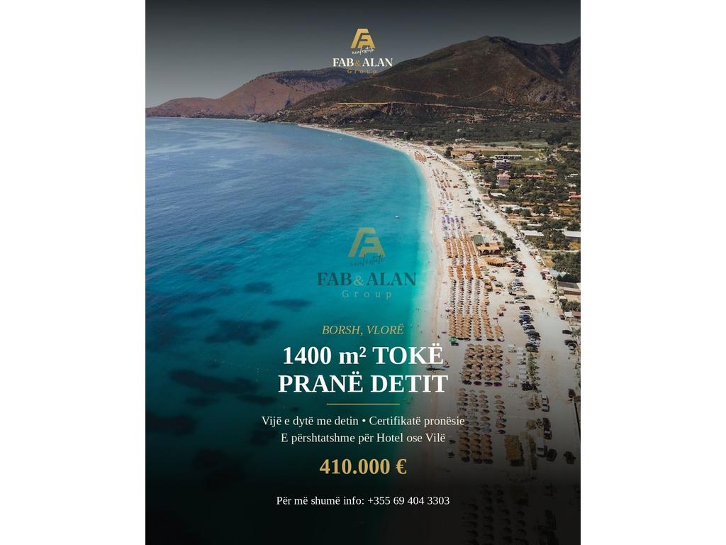 Tokë për Shitje në Borsh Plazh, Borsh - 410000€ | 1400 m²