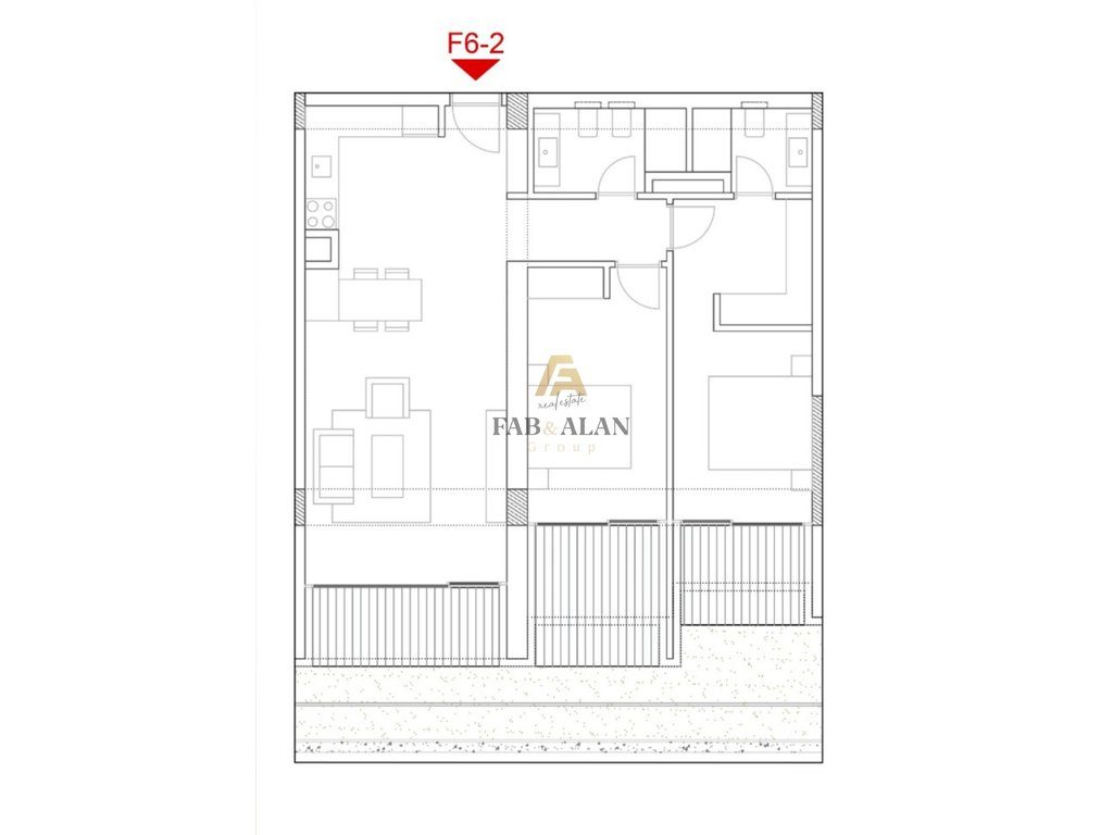 TEK SUNSET RESIDENCE NE PALASE APARTAMENT 2+1+2 PER SHITJE! 4