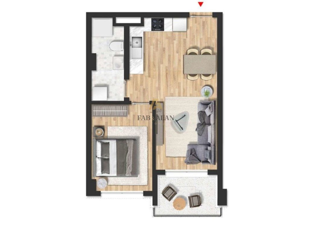 TEK ADRIATIC GARDEN RESIDENCES NE GOLEM APARTAMENT 1+1 PER SHITJE! 2