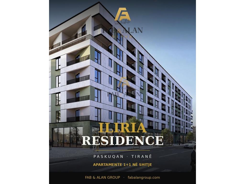 Apartament 1+1 Për Shitje ke Iliria Residence në Paskuqan, Tiranë - 78,117€ | 60 m²