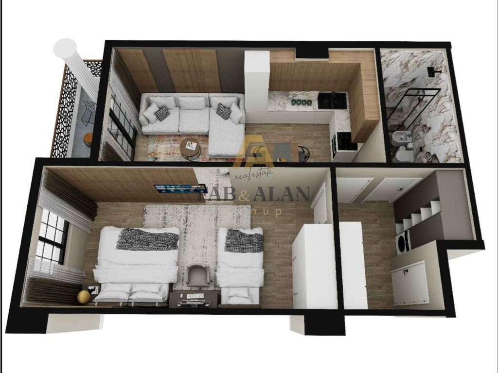 TEK "VM RESORT" GOLEM APARTAMENT 1+1 PER SHITJE! 3