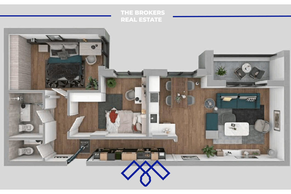 Ofrohet për shitje banesë në lagjen Prishtina e Re, në kompleksin Berisha Park Residence, me sipërfaqe 91.7m². 2
