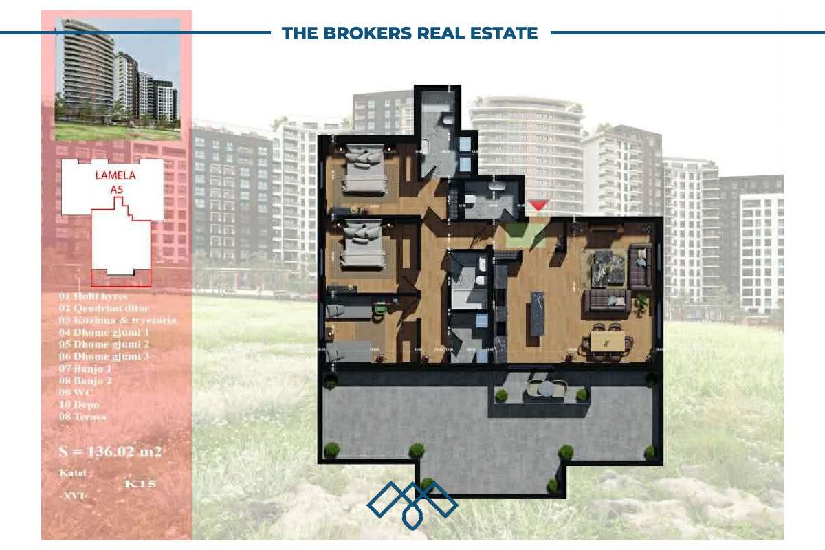 2 Banesa n shitje 123,6m2 dhe 136m2 – Prishtina e Re. 4