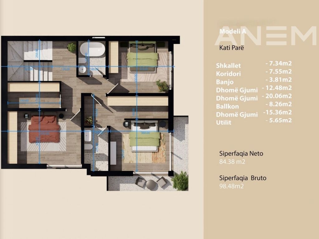 Shtëpi në shitje 172m² në Çagllavicë 4