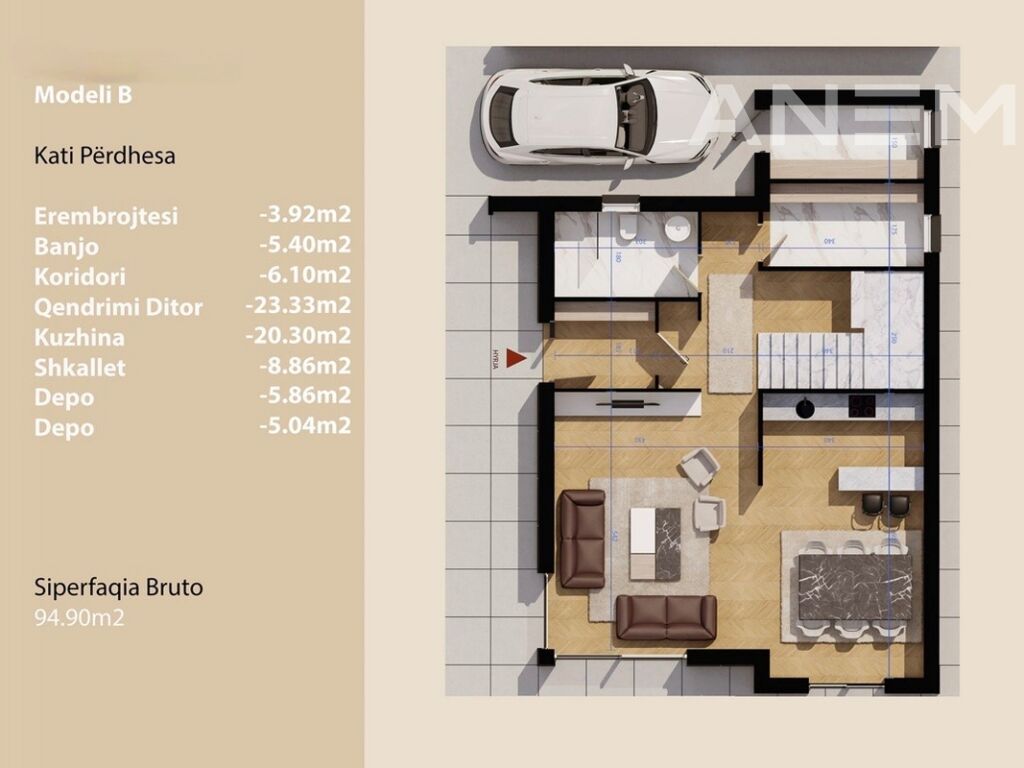 Shtëpi në shitje 220m² në Çagllavicë 3