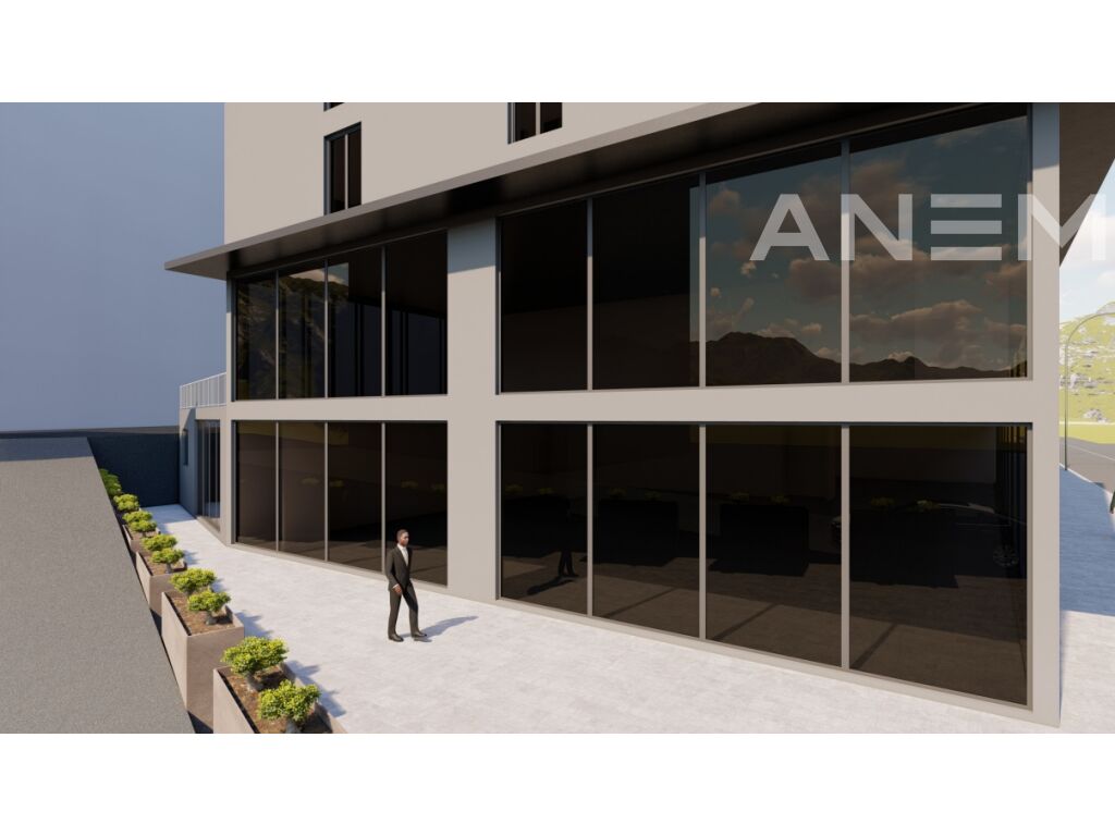 Lokal me qira 636m² + 300m² tarracë në Rrugën A 2