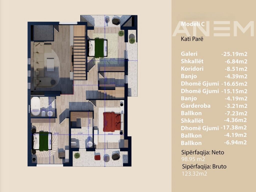 Shtëpi në shitje 232m² në Çagllavicë 4