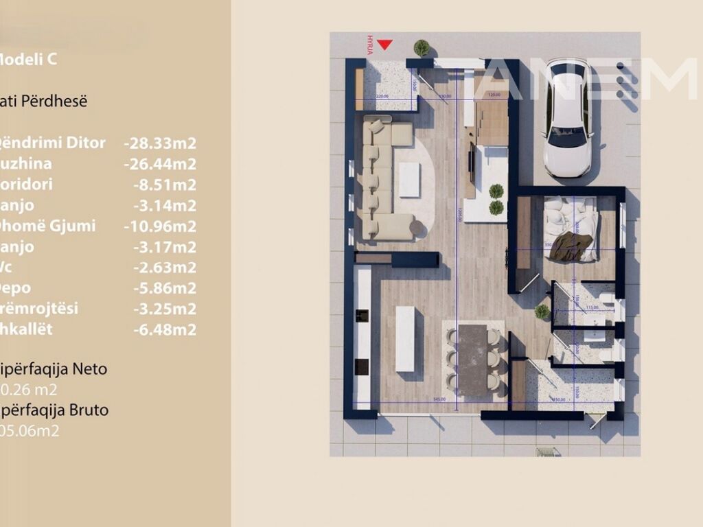 Shtëpi në shitje 232m² në Çagllavicë 3