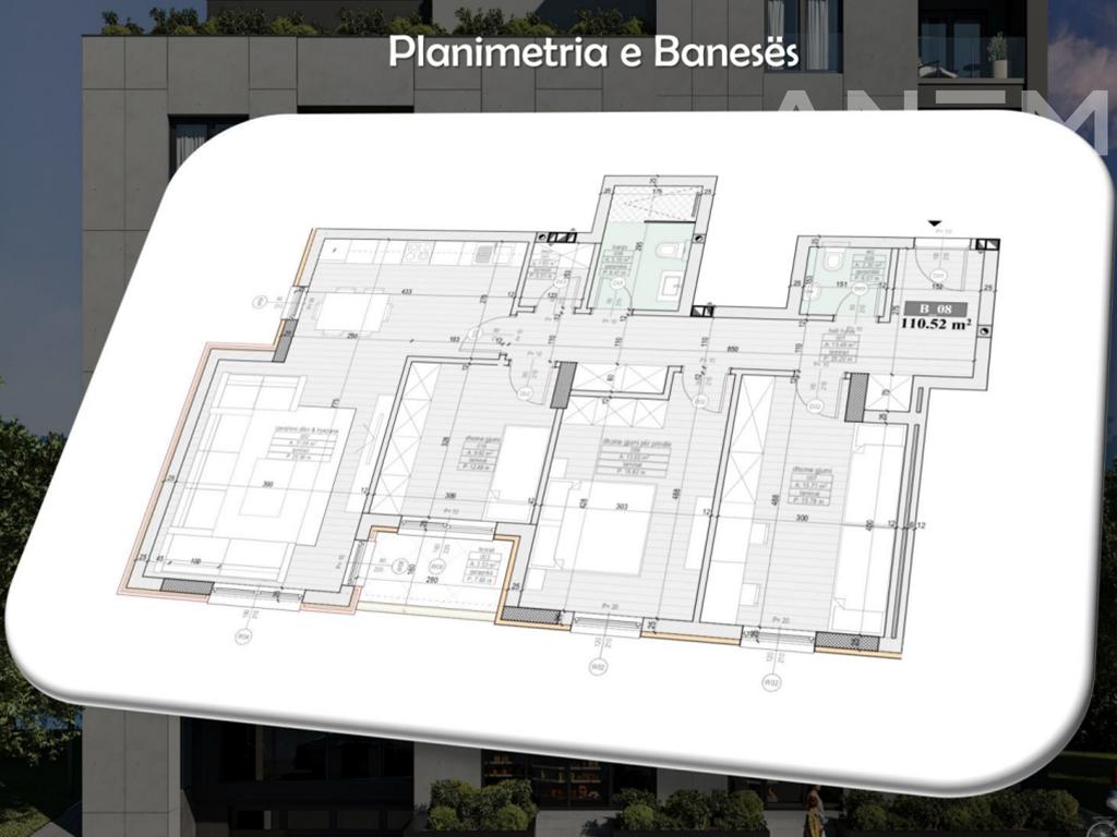 Banesë në shitje 110.52m² në Rrugën B 2