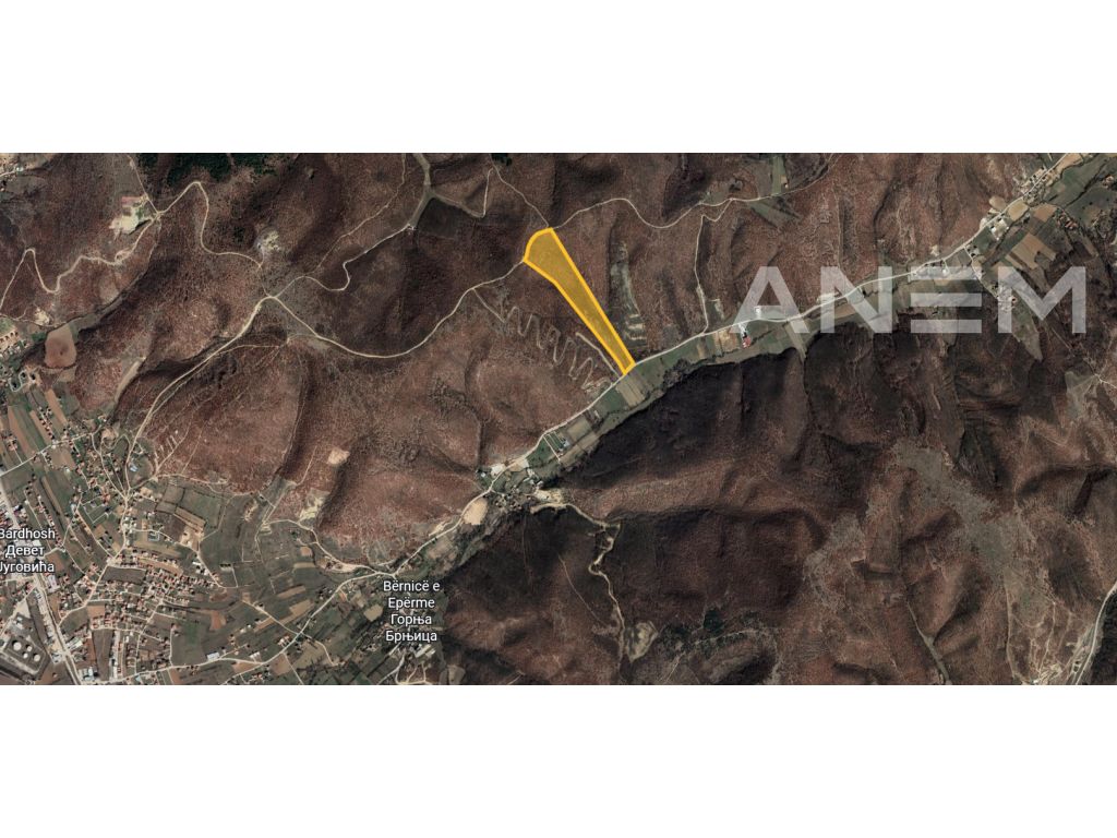 Tokë në shitje 544 ari në Bërnicë të Epërme