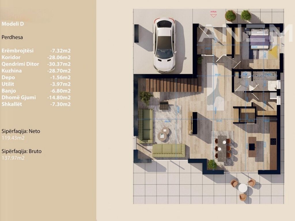 Shtëpi në shitje 312m² në Çagllavicë 4