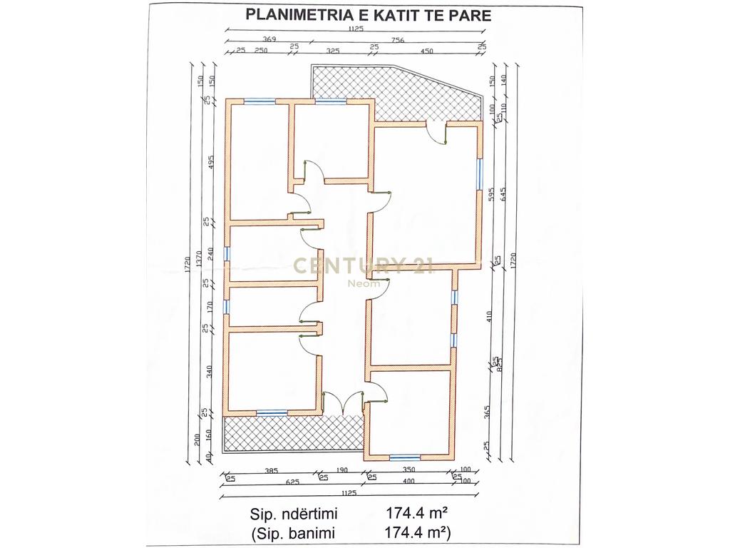 VILLA FOR SALE - 526m² AT THE SPORTS FIELD, LAPRAKË 3