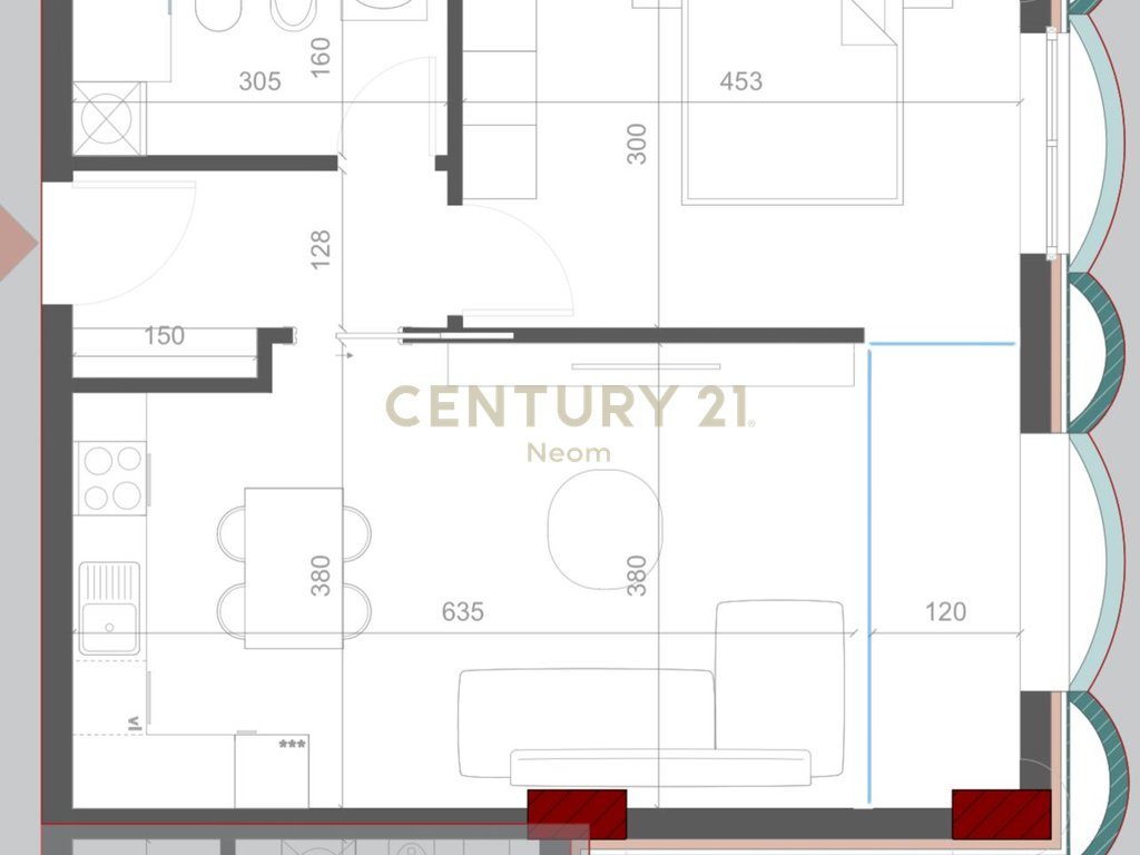 APARTMENT 2+1 FOR SALE NOMAD BUILDING, 21 DHJETORI! 2
