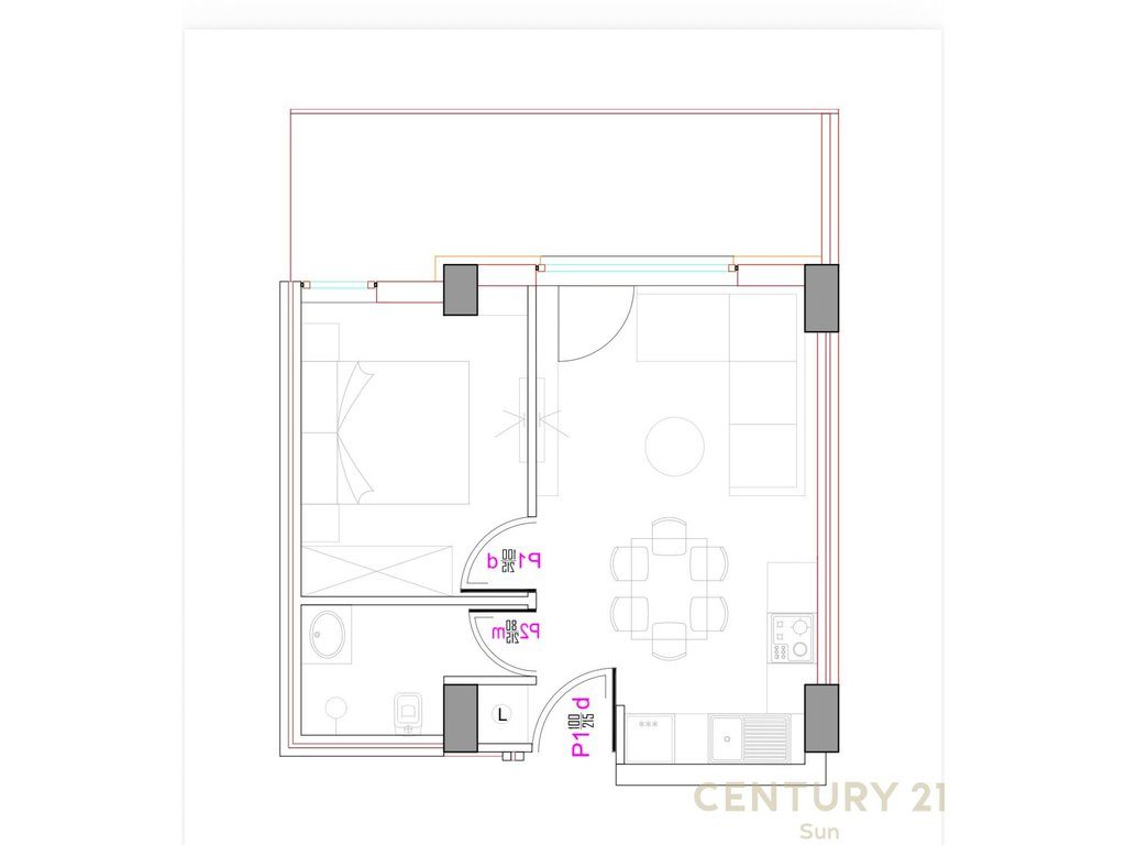 SHITET APARTAMENT 1+1 TEK REZIDENCA ALBA ISH PARKU