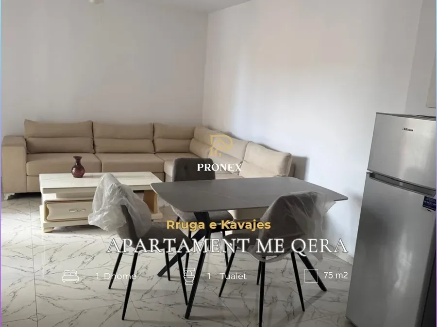 Apartament 1+1 me qira tek Rruga e Kavajes, € 50, 75 m²