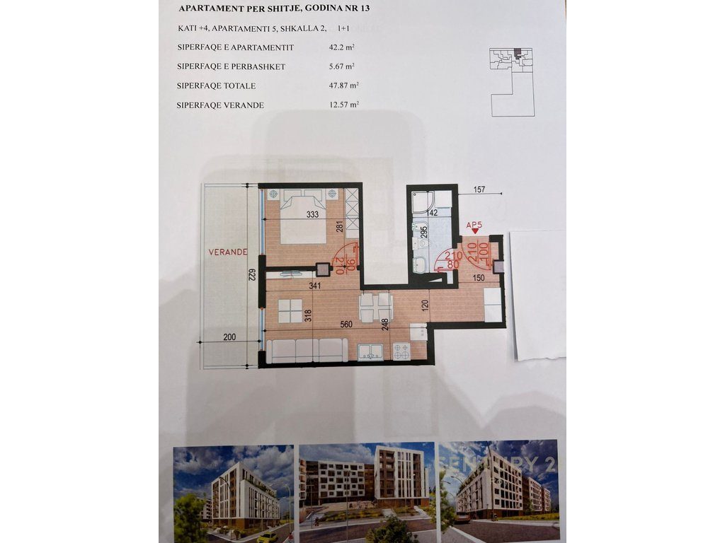 Apartament 1+1 Në Shitje në Golem, Durrës - 72,528€ | 47 m²
