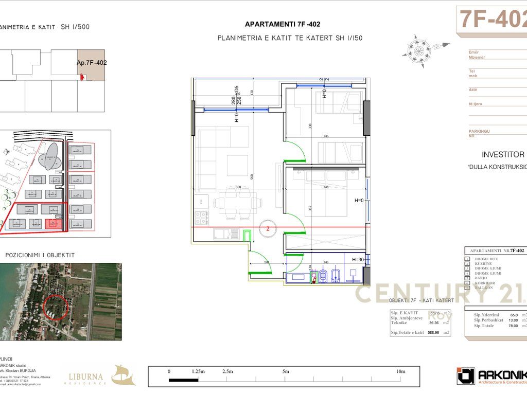 Apartament 1+1 Në Shitje në Golem, Durrës - 89,700€ | 78 m²