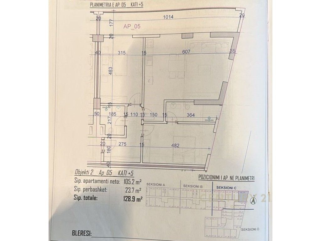 SHITET APARTAMENT 2+1+2T TEK KOMPLEKSI VIENA 2, GOLEM!