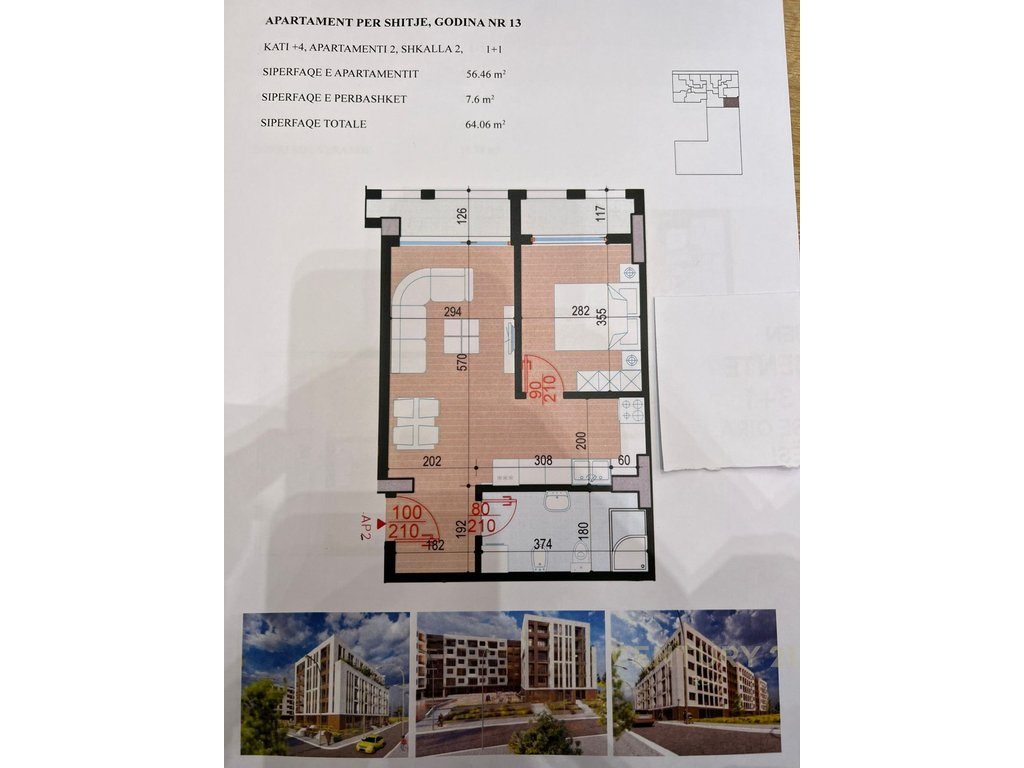 Apartament 1+1 Në Shitje në Golem, Durrës - 77,520€ | 64 m² 2