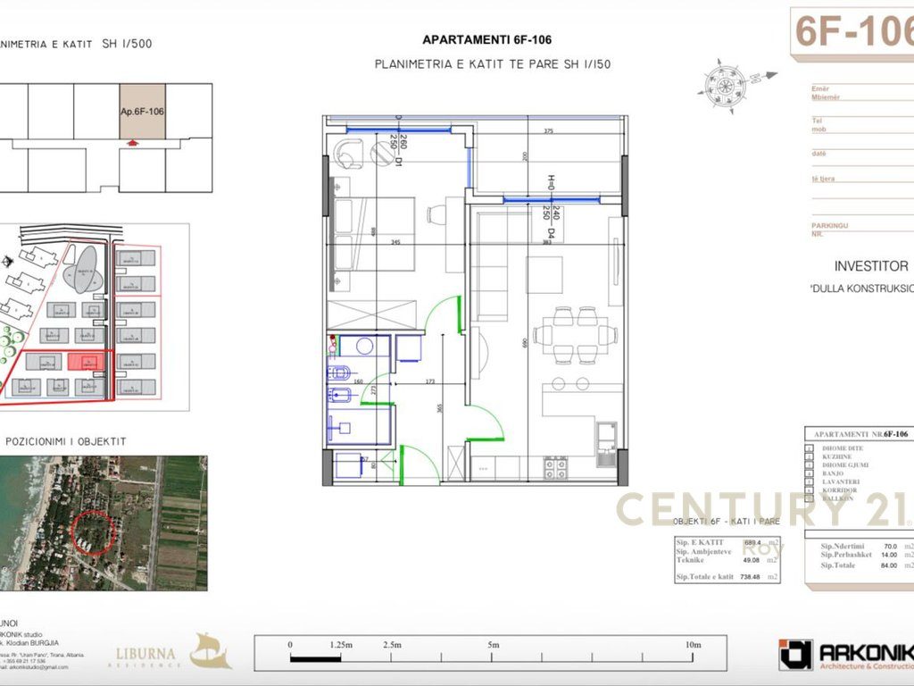 SHITET APARTAMENT 1+1 NE "LIBURNA RESIDENCE"