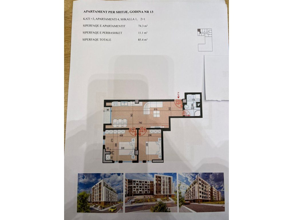 Apartament 2+1 në Shitje në Golem, Durrës - 93,940€ | 85 m²