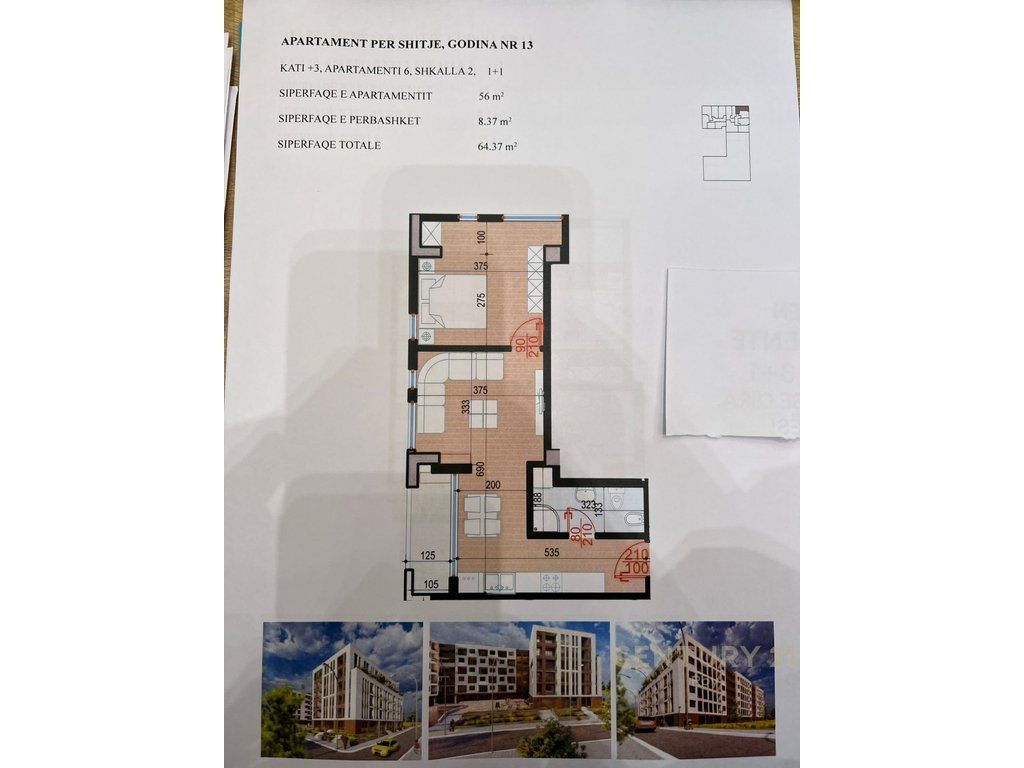 Apartament 1+1 Për Shitje në Golem, Durrës - 77,244€ | 64 m² 2