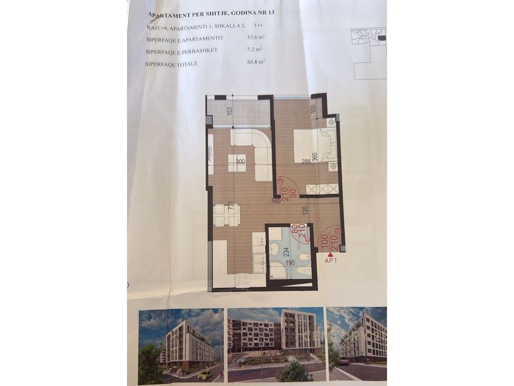 Apartament 1+1 Për Shitje në Golem, Durrës !