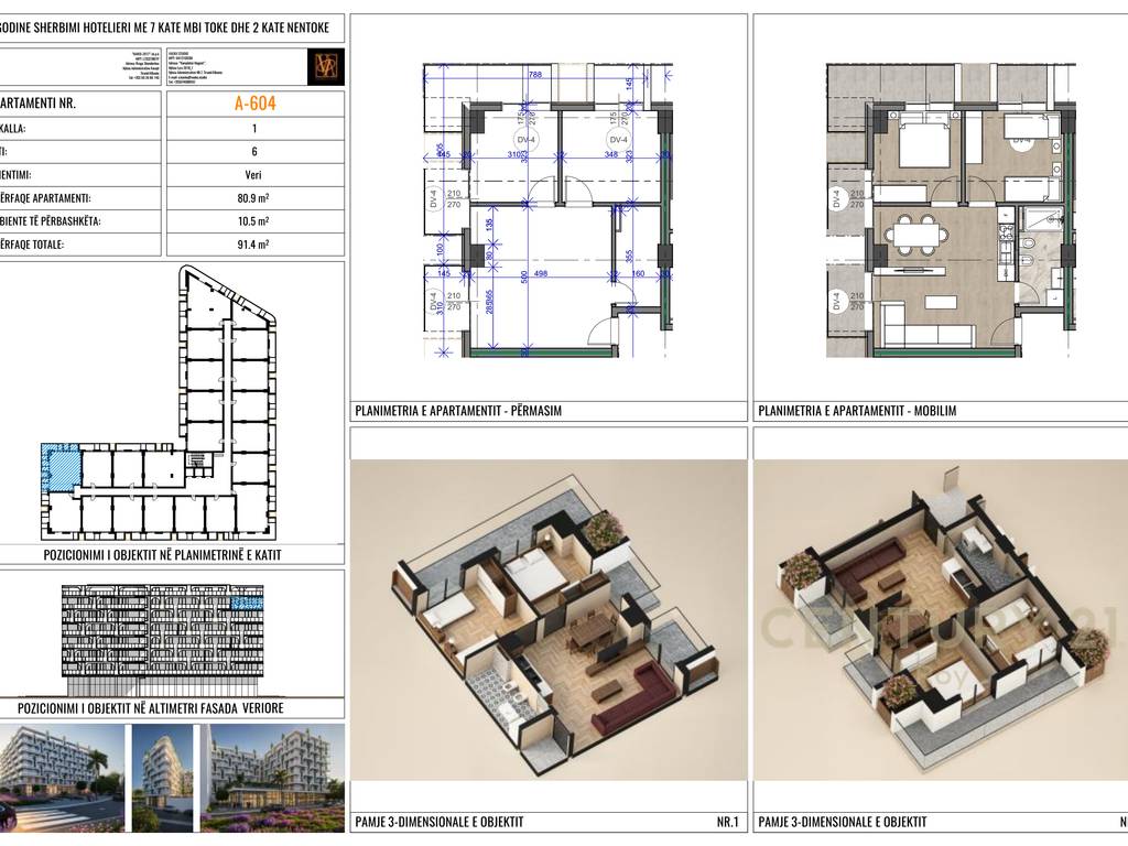 APARTAMENT 2+1 PER SHITJE NE GOLEM! MUNDESI PAGESE ME KESTE!