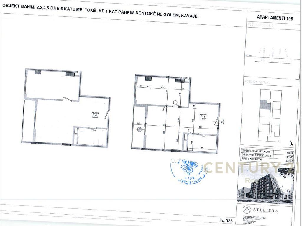 SHITET APARTAMENT 1+1 NDERTIM I RI NE ZONEN E GOLEMIT 1000€ M2 !!! 4
