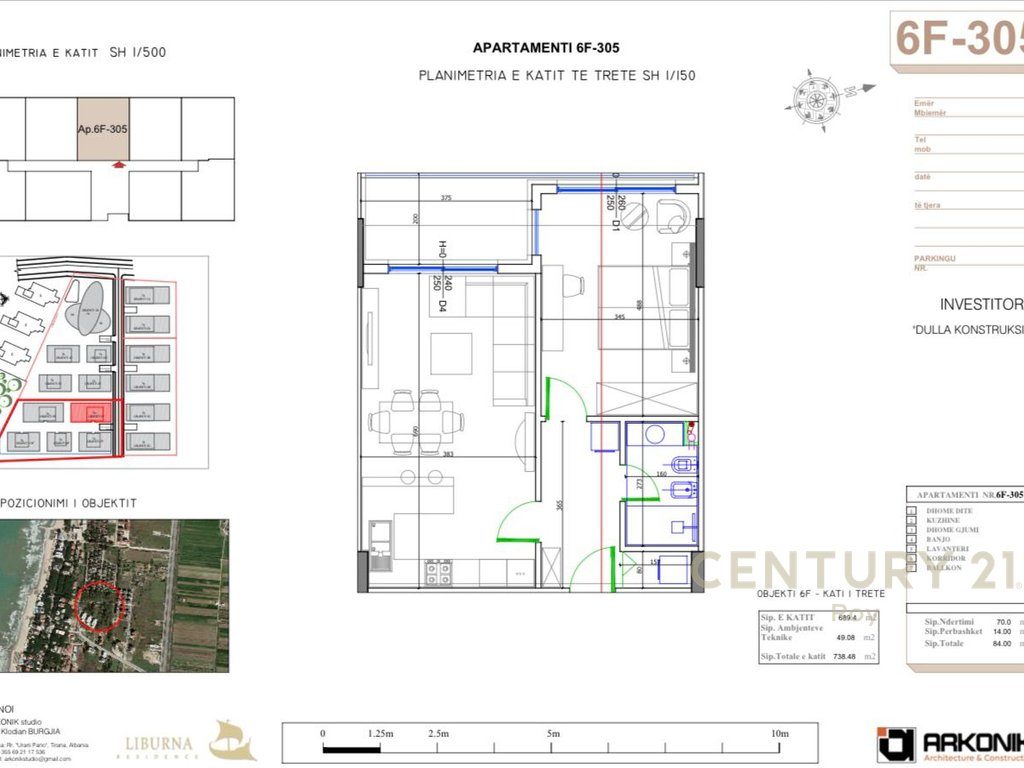 SHITET APARTAMENT 1+1 NE "LIBURNA RESIDENCE"