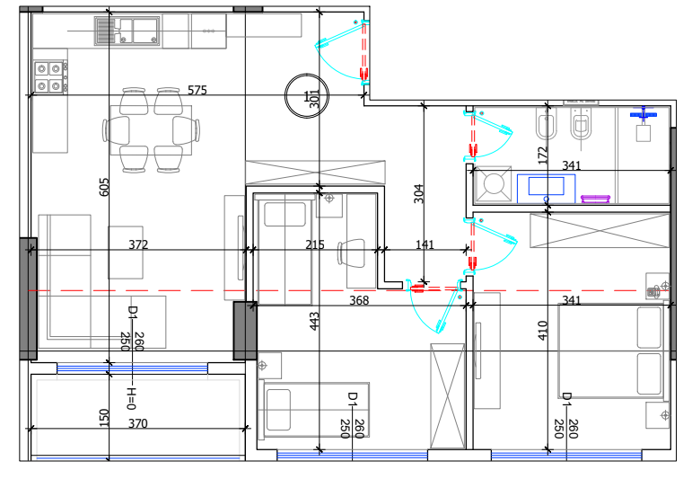 APARTAMENT 2+1 REZIDENCA LIBURNA, MAL I ROBIT 1