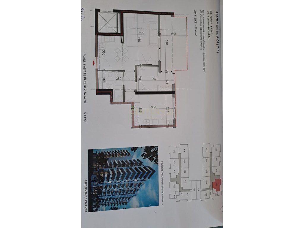 Apartament 2+1 Për Shitje në Shëngjin - 94,250€ | 75.4 m² 4