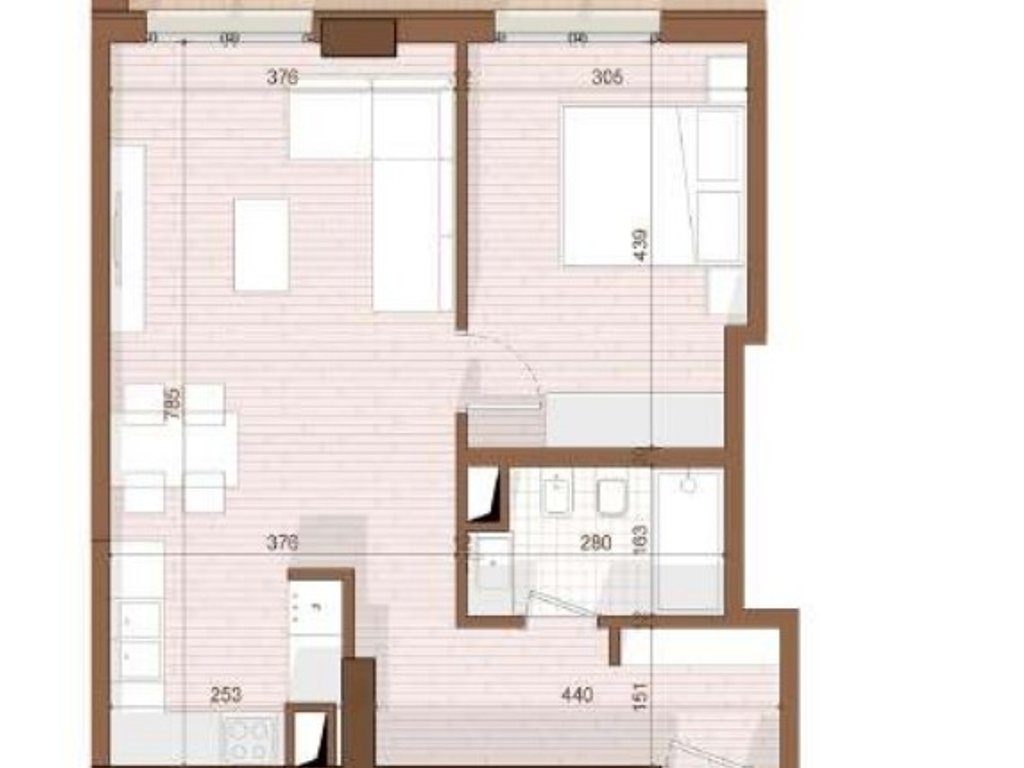SHITET APARTAMENT 1+1 NE SHENGJIN 3