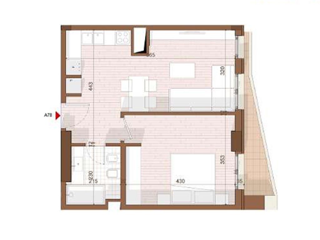 SHITET APARTAMENT 1+1 NE SHENGJIN 3