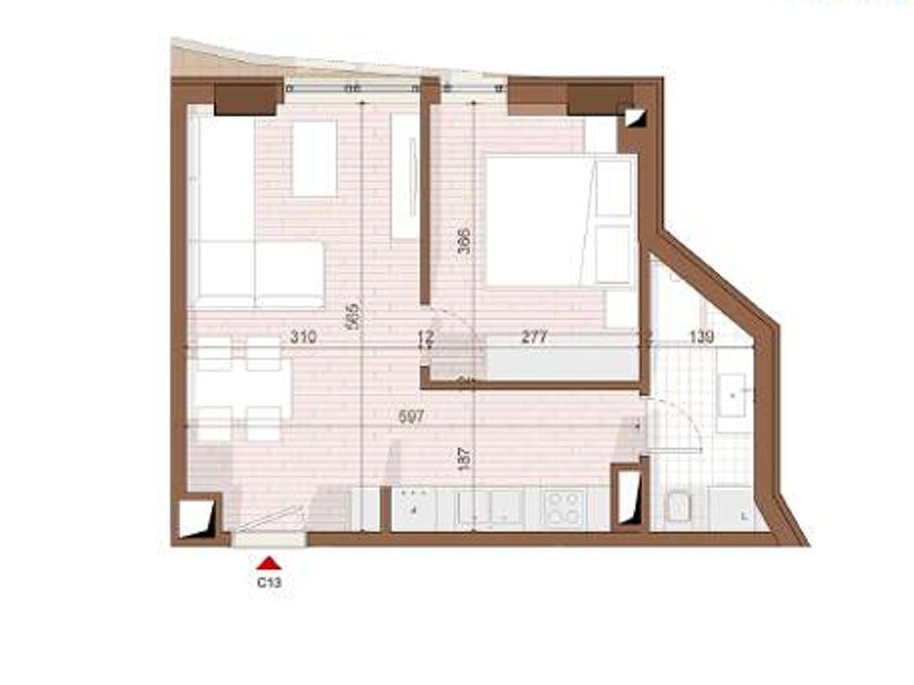 SHITET APARTAMENT 1+1 NE SHENGJIN 3