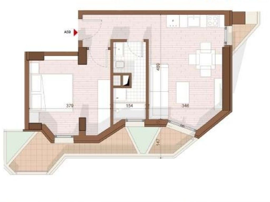 SHITET APARTAMENT 1+1+ VERANDE NE SHENGJIN 3